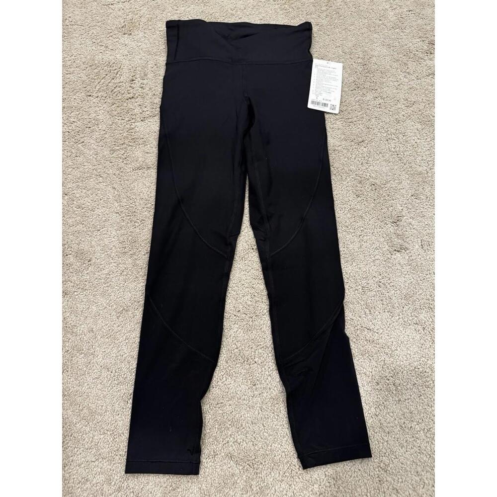 NWT Lululemon Hot Pursuit HR Tight 25" Women's Size 6 Black